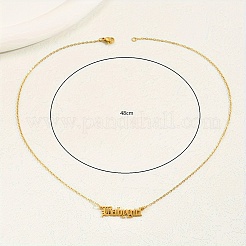 Модные ретро-кулоны с буквами из нержавеющей стали для женщин WP0779