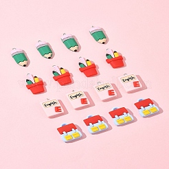 16 шт. 4 подвески из смолы на канцелярскую тематику RESI-FS0001-89