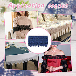 7.5 ярд полиэфирной цветочной кружевной ленты&nbsp;DIY-GO0001-77