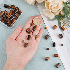 57шт. 3 набора бусин из натурального тигрового глаза G-WR0001-04