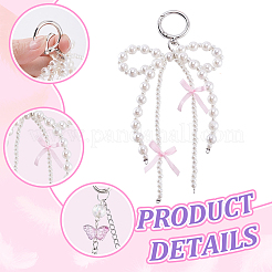 4 шт. 4 стиля подвеска-бабочка из сплава с бантом&nbsp;KEYC-GA0001-41