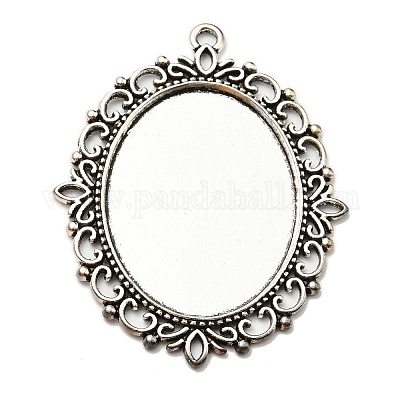 Сеттинги для кулона ( кабошона ) тибетского стиля TIBEP-G007-AS-1