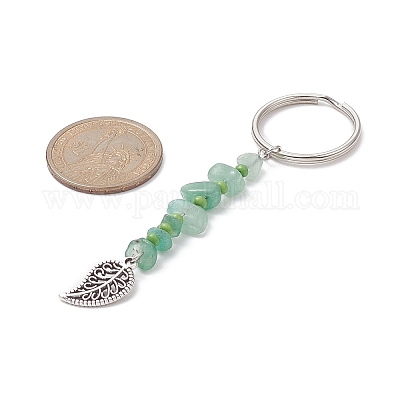 Брелки с кристаллами чакры и стеклянными бусинами KEYC-JKC00473-1