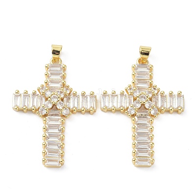 Латунь кубический цирконий кулон ZIRC-C021-30G-1