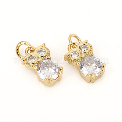 Латунные микро проложить кубического циркония подвески ZIRC-L096-13G-1