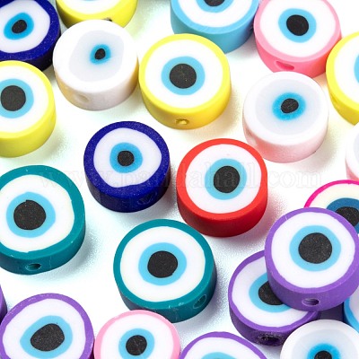 250шт бусины из полимерной глины ручной работы CLAY-LS0001-10-1