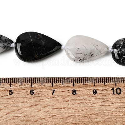 Натуральный турмалированный кварц / черный рутиловый кварц&nbsp;G-D365-A02-1