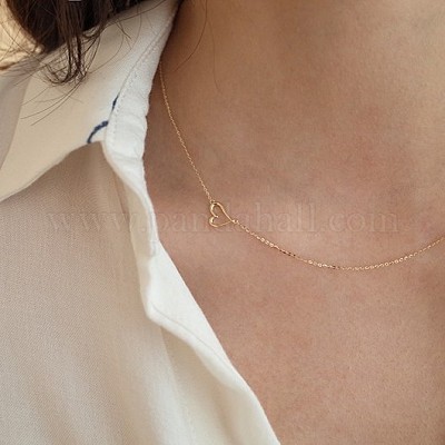 Женские цепочки-сердечки из стерлингового серебра с одним звеном FS-WGA5BCE-01-1