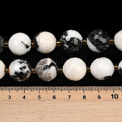 Природные зебры яшмы бисер нитей G-C249-A15-16mm-1