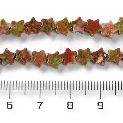 Природные Unakite бисер нитей G-G085-B53-02-1
