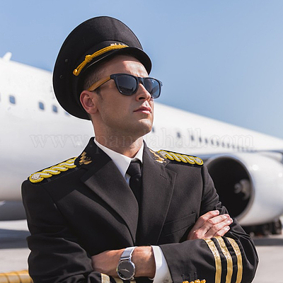 1 пара эполет из сплава и полиэстера DIY-FH0008-90B-1