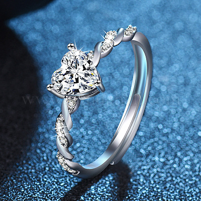 Регулируемые кольца из латуни с кристаллами и стразами для женщин FS-WG8858D-01-1