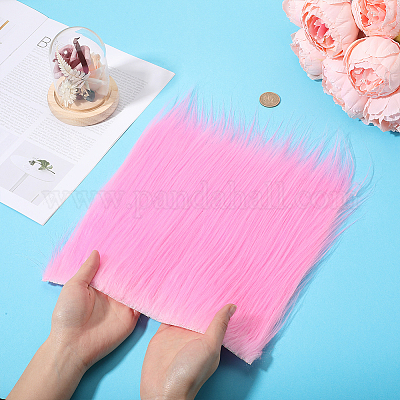 Ткань из квадратов из искусственного меха BJEW-WH0515-11D-1