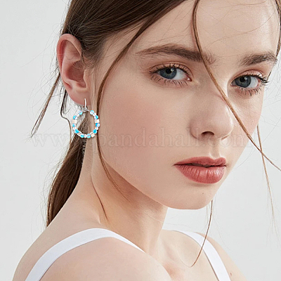 40 шт латунные серьги крючки KK-SC0006-53S-1