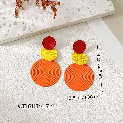 3-круглые серьги-гвоздики из сплава FS-WG460DD-05-1