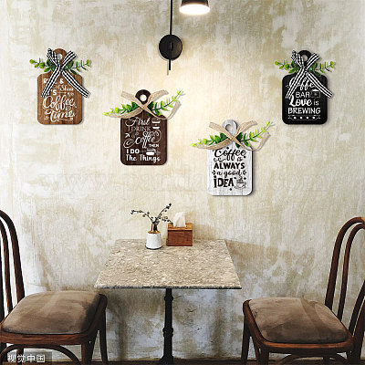 Деревянная подвеска HJEW-WH0074-018-1