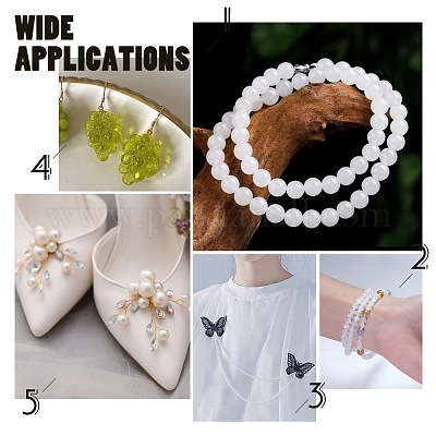 Синтетические хрустящие кварцевые бусины arricraf CCG-AR0001-02-1