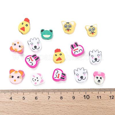 Смешанная форма животных ручной полимерной глины бусы CLAY-R060-1