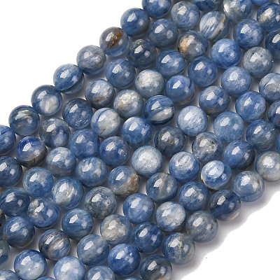 Натуральный кианит / цианит / нити круглых бусин дистен G-O017-6mm-04D-1