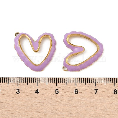 Подвески из нержавеющей стали 304 с эмалью STAS-P380-08G-01-1