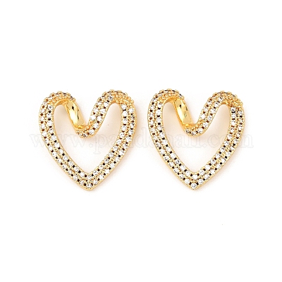 Латунь микро проложить кубического циркония соединительные кольца KK-G543-18G-03-1