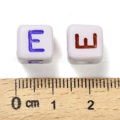 Непрозрачные акриловые бусины OACR-I022-01E-1