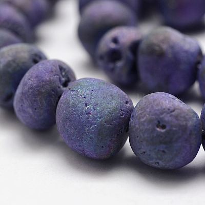 Гальванические природный кристалл кварца бусы пряди G-K174-02D-1