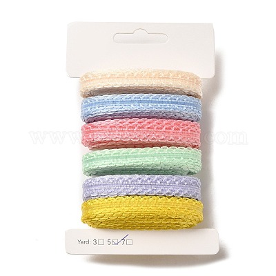 Наборы лент из полиэстера и нейлона с волнистыми краями DIY-Z029-01E-1