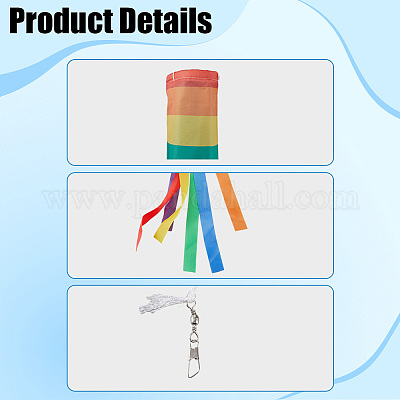 День независимости флаг-ветроуказатель в виде колонны AJEW-WH20017-74B-1