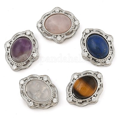 Многорядные звенья из натуральных смешанных драгоценных камней KK-M304-04P-1