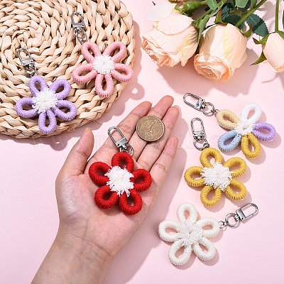 Подвеска из полиэстера&nbsp;HJEW-YW00127-01-1