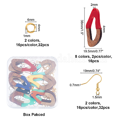 Наборы для изготовления сережек с подвесками своими руками DIY-OC0007-22-1