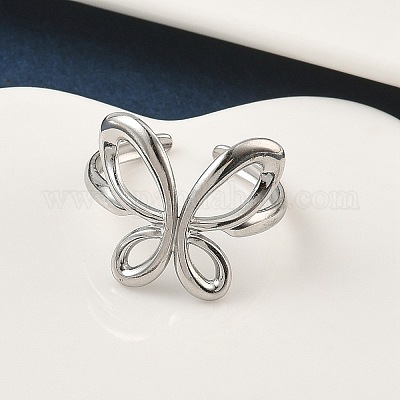 Кольца-манжеты из нержавеющей стали 304 для женщин RJEW-A079-02B-P-1