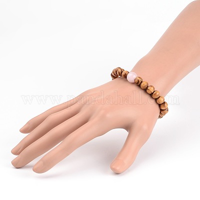 Деревянные бисером браслеты простирания BJEW-JB01941-1