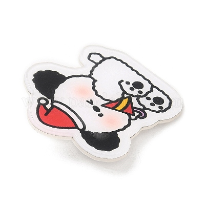 Рождественские акриловые броши с собаками JEWB-P018-01F-1