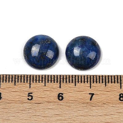 Окрашенные естественно купольные / половиной круглые кабошоны ляпис-лазури G-A136-C03-12mm-1