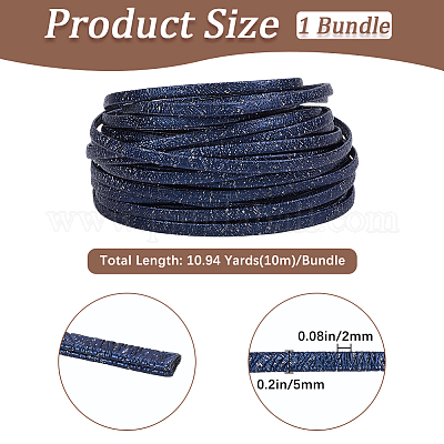 10м складной шнур из блестящей искусственной кожи&nbsp;OCOR-GF0004-11B-1