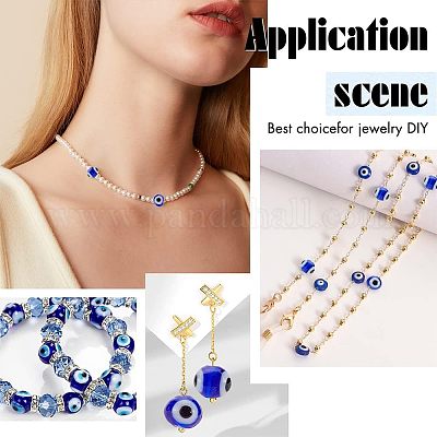 120шт 4 стиля ручной работы бусины лэмпворк LAMP-NB0001-68-1