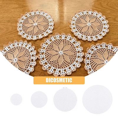 40 шт. 4-х видов пластиковых сетчатых холстов DIY-DC0002-54-1