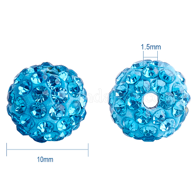 Pave disco бусины RB-PH0003-10mm-03-1