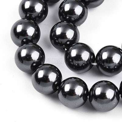 Выпечка из окрашенного перламутрового стекла жемчужные бусинки HY-N002-8mm-A02-1