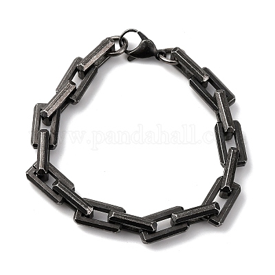 Браслеты-цепочки из нержавеющей стали 304 для мужчин и женщин BJEW-C124-01B-1