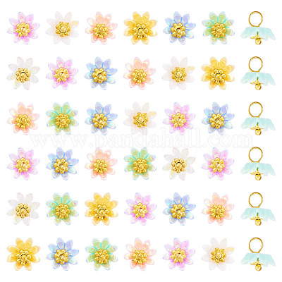 50 шт. непрозрачные смоляные подвески PALLOY-TA00223-1