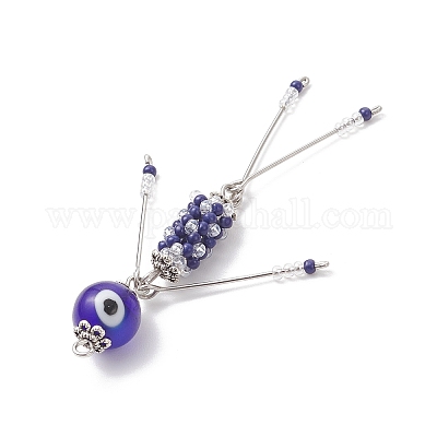 Подвески в виде человека из стеклянных бус PALLOY-MZ00997-06-1