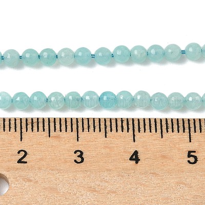 Природных амазонит бисер нитей G-C201-A01-3mm-1