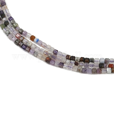 Природного флюорита бисер нитей G-RM2025-D50-2x2mm-B-1