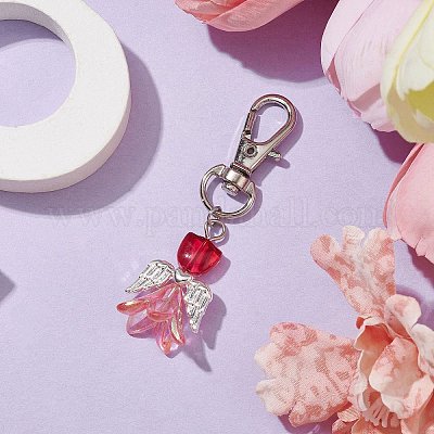 Стеклянные подвески в виде ангела HJEW-JM01627-04-1