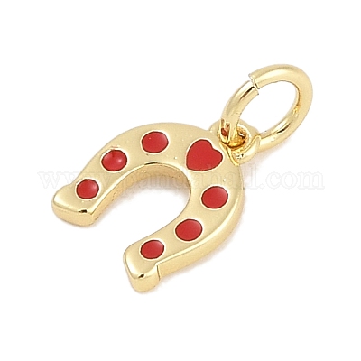 Латунь эмаль подвески KK-Q028-07B-G-1