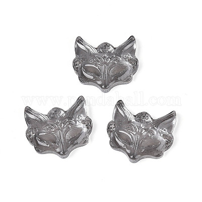 Подвески-соединители из прозрачного стекла с гальваническим покрытием&nbsp;EGLA-N053-02A-1