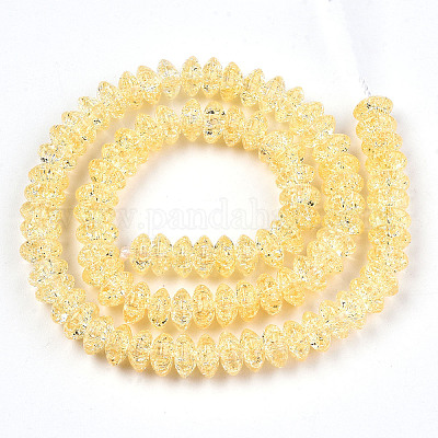 Стеклянные бусины кракле  GLAA-S192-004G-1